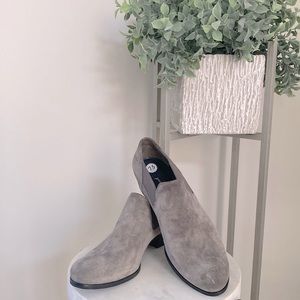 PAUL GREEN suede taupe / gray shoes